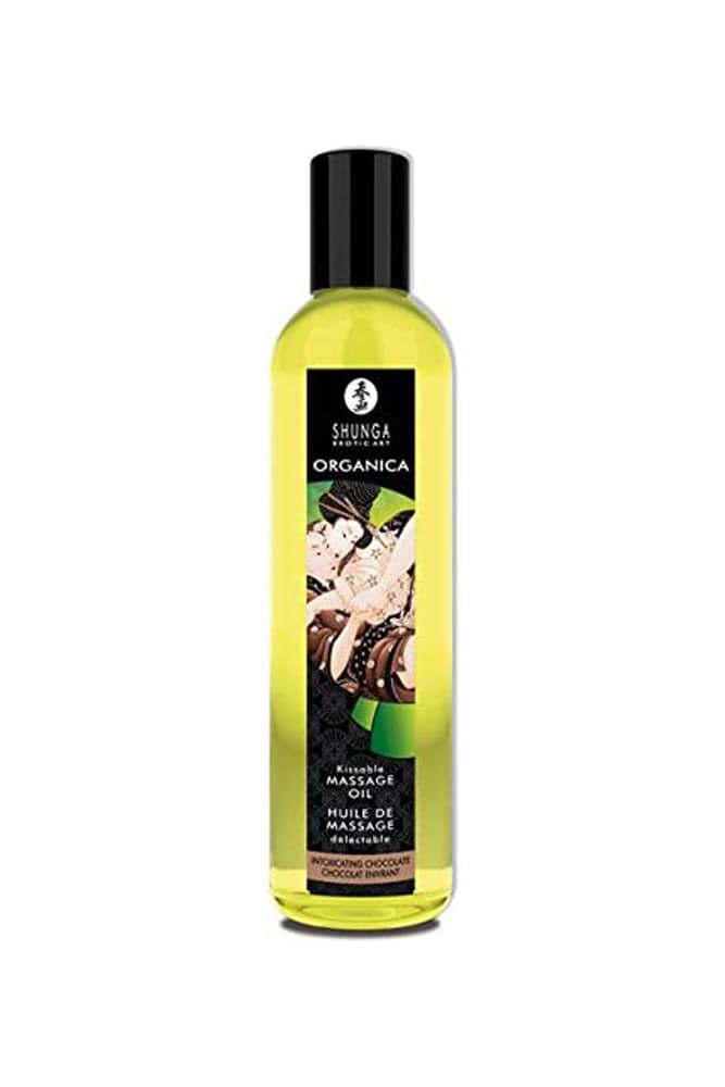 Shunga - Organica Massage Oil - 8oz - Chocolate - Stag Shop