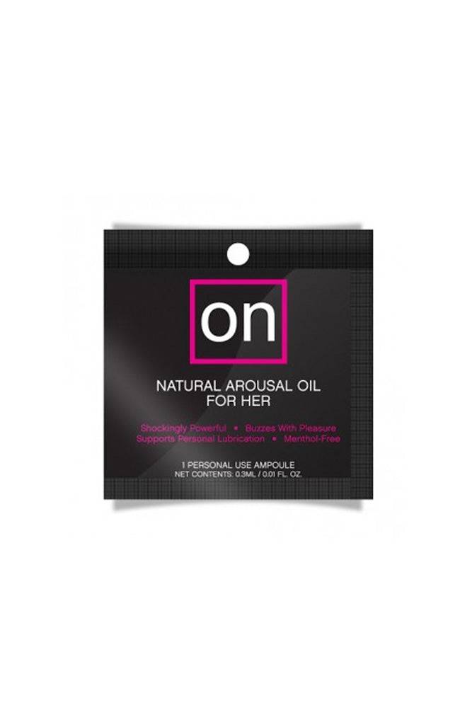ON by Sensuva - Original Natural Arousal Oil For Her - Single Use Ampoule Packet - Stag Shop
