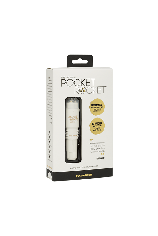 Doc Johnson The Original Pocket Rocket - Powerful, Quiet, Compact,  Reliable, Simple Yet Safisfying, Discreet Vibrator - Targeted Clitoral  Massager - White - Made in Japan : : Health & Personal Care