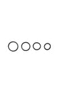 Sportsheets - Rubber O-Ring 4-Pack - Black - Stag Shop