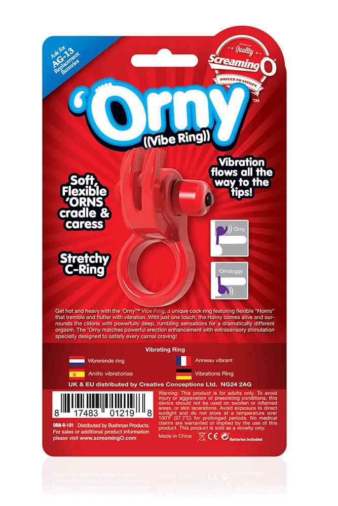 Screaming O - 'Orny Vibrating Cock Ring - Stag Shop