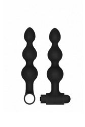Ouch by Shots Toys - Rechargeable Vibrating Anal Set - Black - Stag Shop
