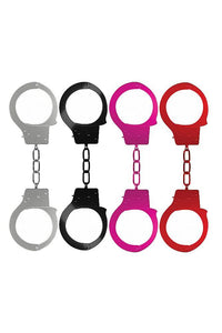 Thumbnail for Ouch by Shots Toys - Beginner Metal Handcuffs - Assorted Colours - Stag Shop