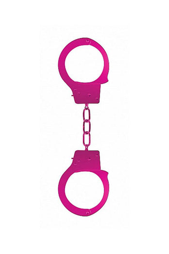 Ouch by Shots Toys - Beginner Metal Handcuffs - Assorted Colours - Stag Shop