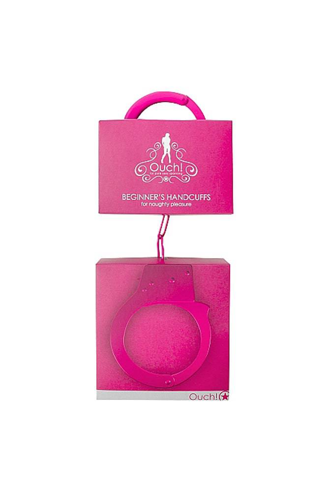 Ouch by Shots Toys - Beginner Metal Handcuffs - Assorted Colours - Stag Shop