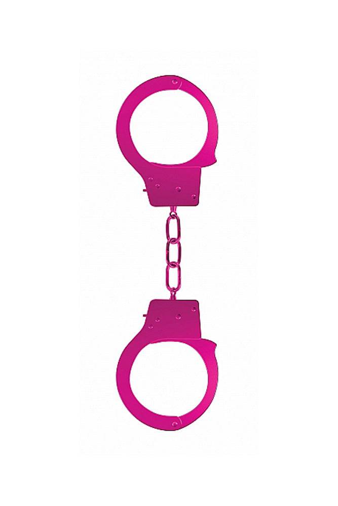 Ouch by Shots Toys - Beginner Metal Handcuffs - Assorted Colours - Stag Shop