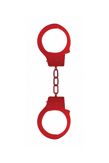 Ouch by Shots Toys - Beginner Metal Handcuffs - Assorted Colours - Stag Shop