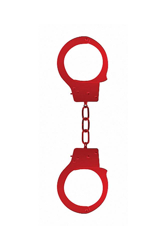 Ouch by Shots Toys - Beginner Metal Handcuffs - Assorted Colours - Stag Shop