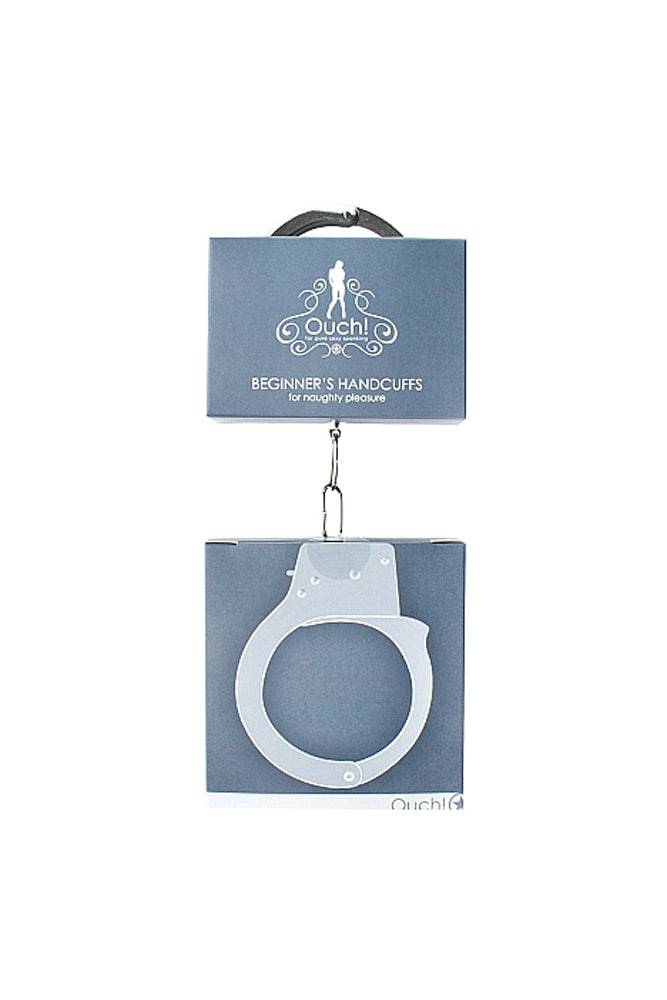 Ouch by Shots Toys - Beginner Metal Handcuffs - Assorted Colours - Stag Shop