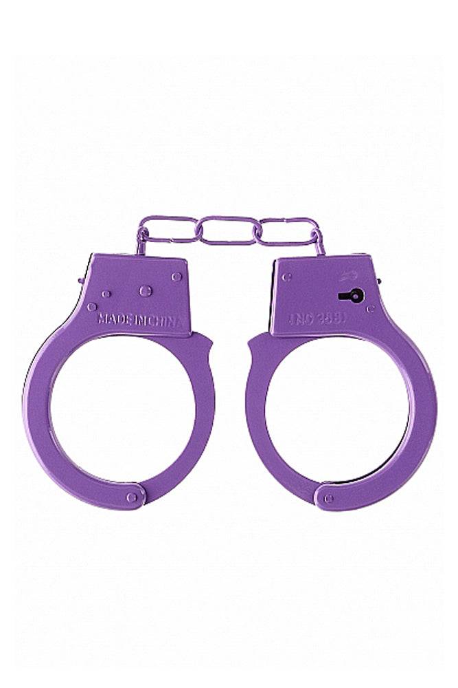 Ouch by Shots Toys - Beginner Metal Handcuffs - Assorted Colours - Stag Shop