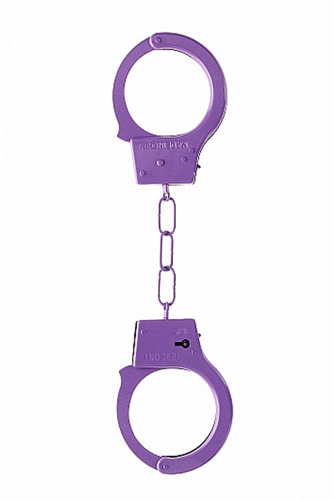 Ouch by Shots Toys - Beginner Metal Handcuffs - Assorted Colours - Stag Shop
