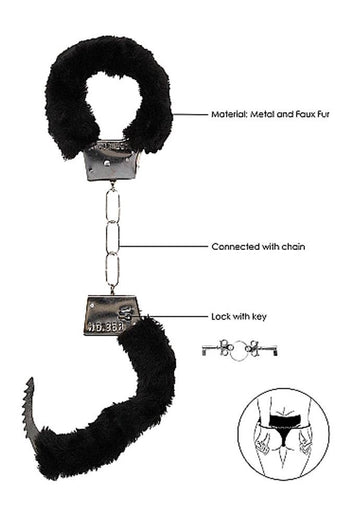 Ouch by Shots Toys - Beginner Fur Handcuffs - Assorted Colours - Stag Shop