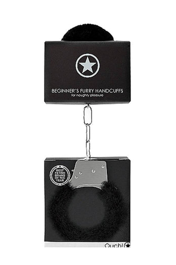 Ouch by Shots Toys - Beginner Fur Handcuffs - Assorted Colours - Stag Shop