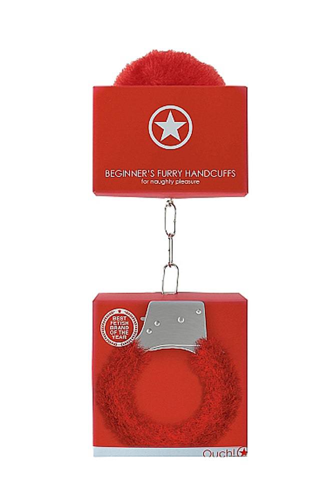 Ouch by Shots Toys - Beginner Fur Handcuffs - Assorted Colours - Stag Shop