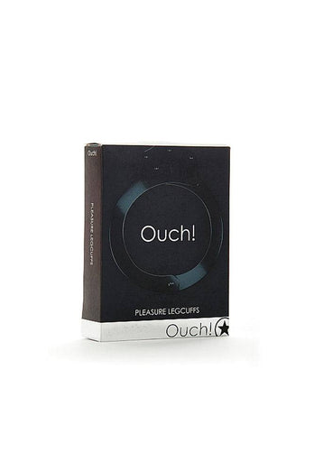 Ouch by Shots Toys - Pleasure Legcuffs - Black - Stag Shop