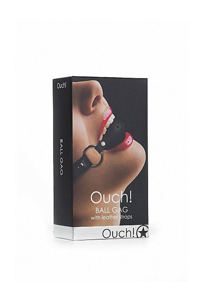 Ouch by Shots Toys - Ball Gag - Black - Stag Shop