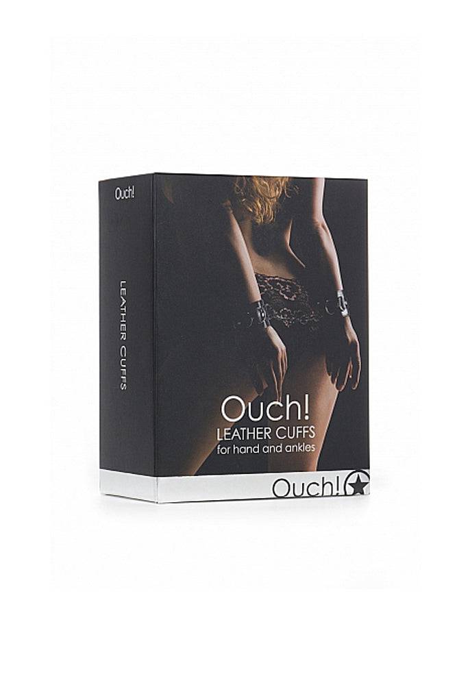 Ouch by Shots Toys - Leather Cuffs - Black - Stag Shop