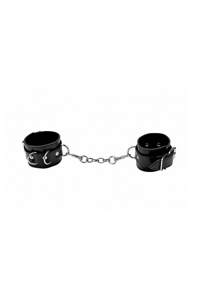 Ouch by Shots Toys - Leather Cuffs - Black - Stag Shop