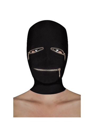 Ouch by Shots Toys - Extreme Zipper Mask - Black - Stag Shop