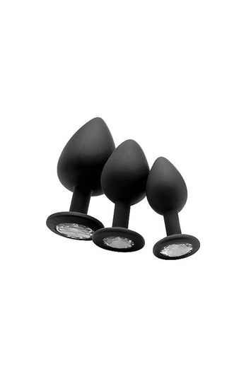 Ouch by Shots Toys - Diamond Butt Plug - Assorted Colours & Sizes - Stag Shop