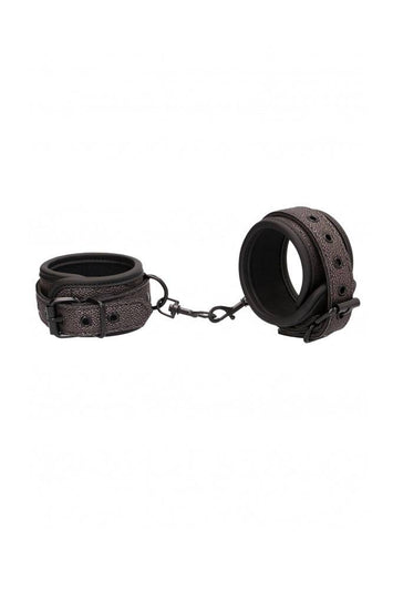 Ouch by Shots Toys - Elegant Wrist Cuffs - Grey - Stag Shop