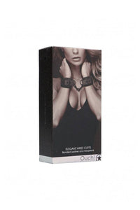 Thumbnail for Ouch by Shots Toys - Elegant Wrist Cuffs - Grey - Stag Shop