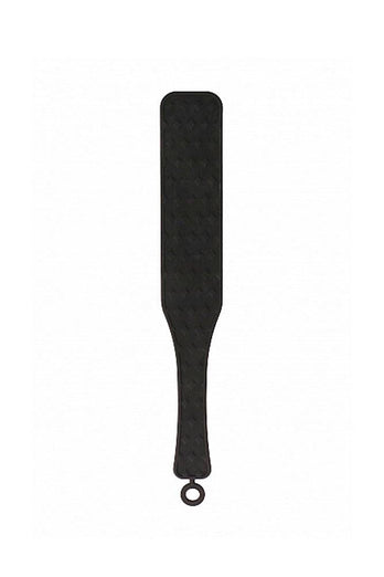 Ouch by Shots Toys - Silicone Textured Paddle - Black - Stag Shop