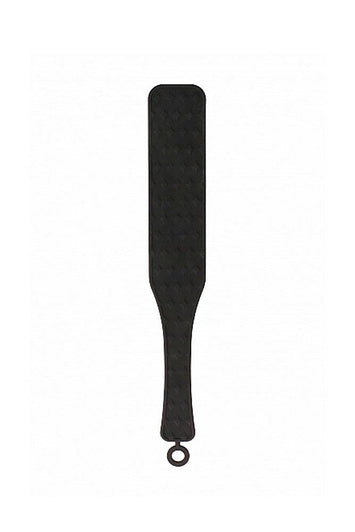 Ouch by Shots Toys - Silicone Textured Paddle - Black - Stag Shop