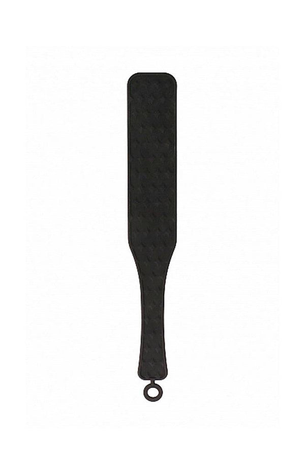 Ouch by Shots Toys - Silicone Textured Paddle - Black - Stag Shop