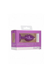 Ouch by Shots Toys - Diamond Heart Butt Plug - Assorted - Stag Shop