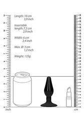 Ouch by Shots Toys - Interchangeable Butt Plug Set - Black - Stag Shop