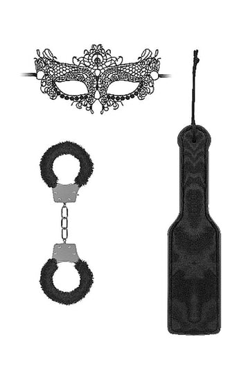 Ouch by Shots Toys - Introductory Bondage Kit 3 - Black - Stag Shop