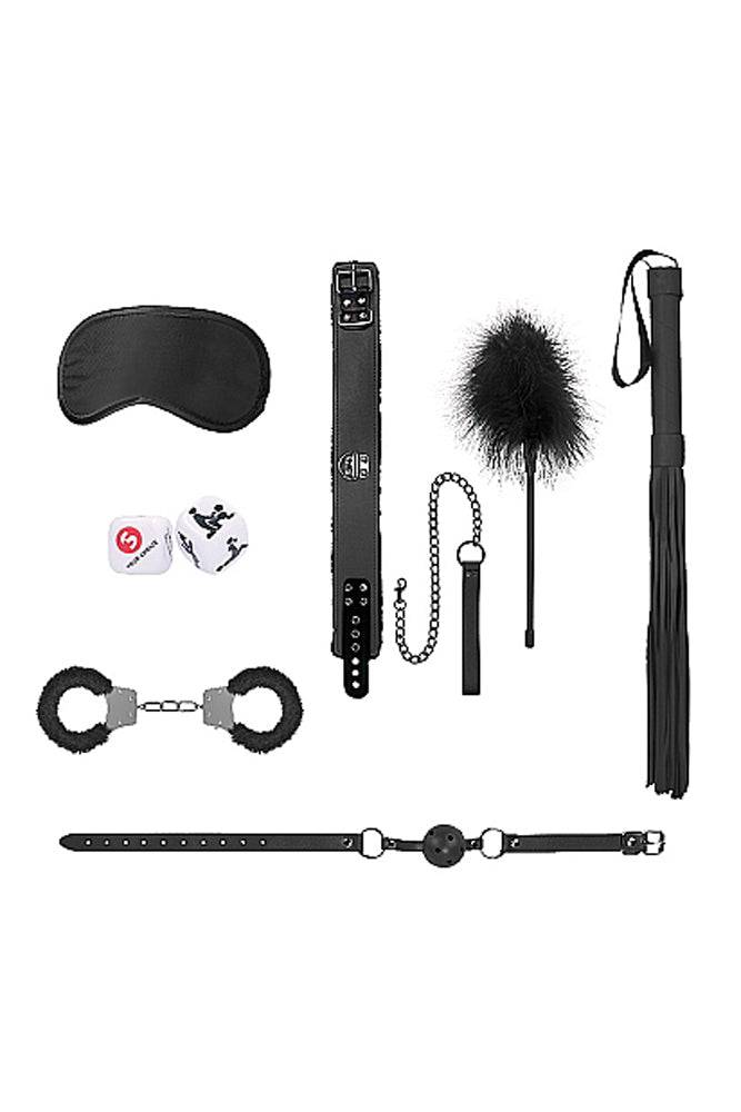 Ouch by Shots Toys - Introductory Bondage Kit 6 - Black - Stag Shop