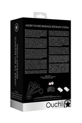Ouch by Shots Toys - Under The Bed Binding Restraint Kit - Black - Stag Shop