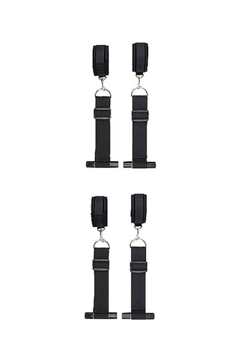 Ouch by Shots Toys - Door Restraint Kit - Black - Stag Shop
