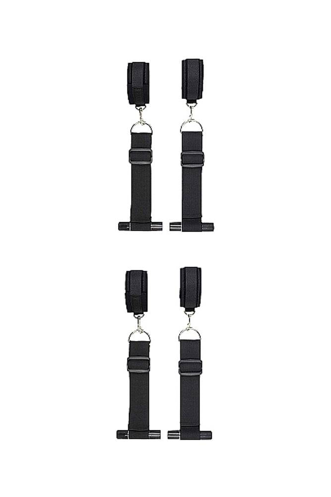 Ouch by Shots Toys - Door Restraint Kit - Black - Stag Shop