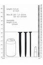 Ouch by Shots Toys - Screw Urethral Plug Set - Black - Stag Shop