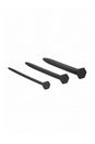 Ouch by Shots Toys - Screw Urethral Plug Set - Black - Stag Shop
