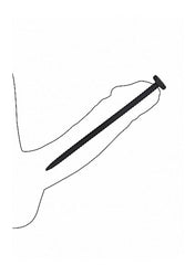 Ouch by Shots Toys - Screw Urethral Plug Set - Black - Stag Shop