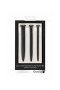 Ouch by Shots Toys - Rugged Nail Urethral Plug Set - Black - Stag Shop