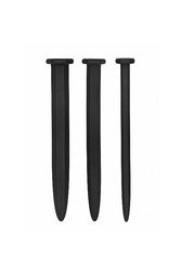 Ouch by Shots Toys - Rugged Nail Urethral Plug Set - Black - Stag Shop