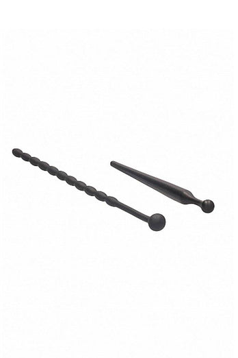Ouch by Shots Toys - Beginner's Urethral Plug Set - Black - Stag Shop