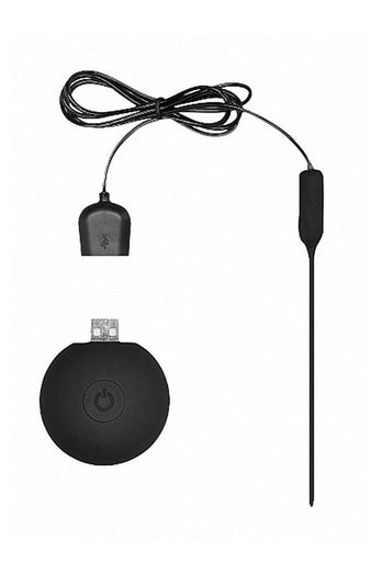 Ouch by Shots Toys - Remote Control Urethral Plug - Black - Stag Shop