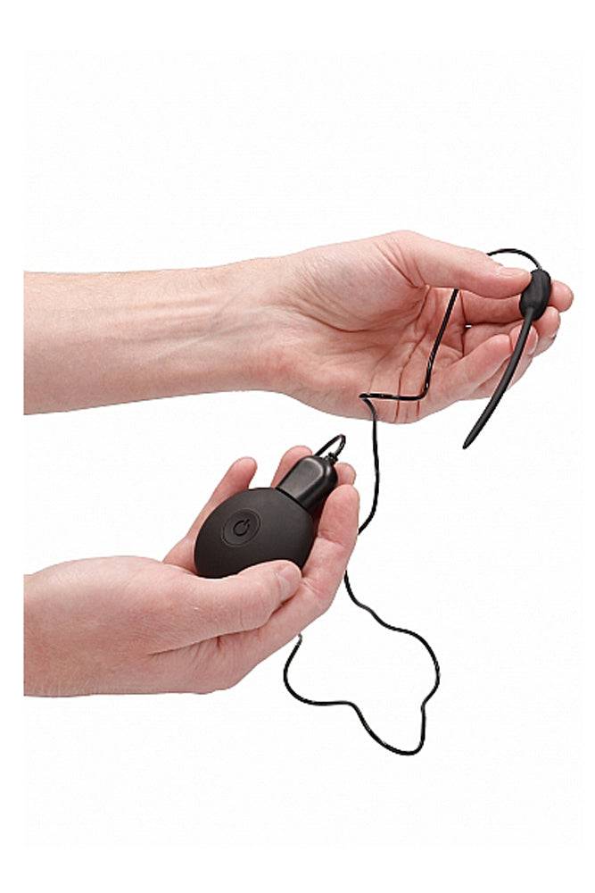Ouch by Shots Toys - Remote Control Urethral Plug - Black - Stag Shop