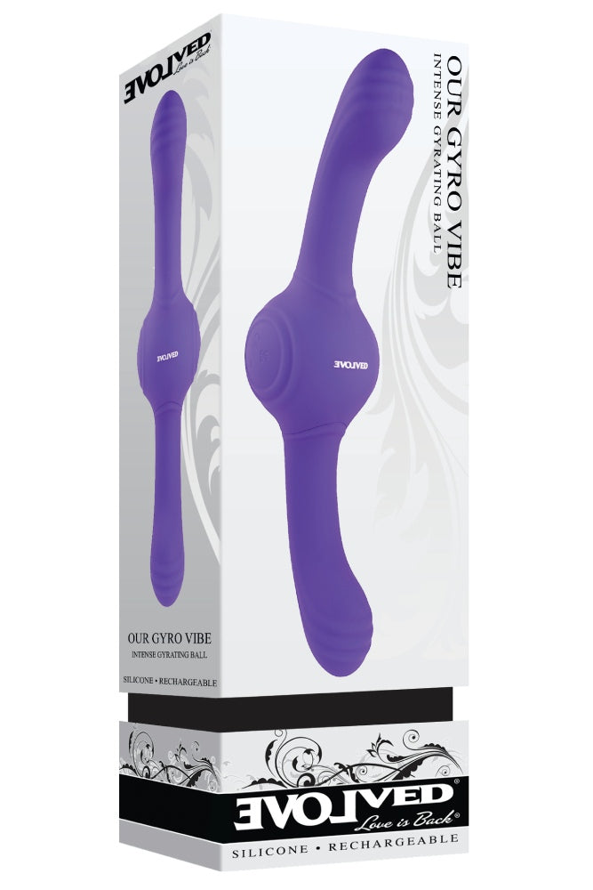 Evolved - Our Gyro Vibe Couples Vibrator - Purple - Stag Shop