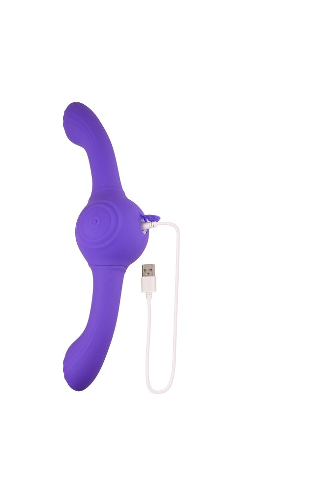 Evolved - Our Gyro Vibe Couples Vibrator - Purple - Stag Shop