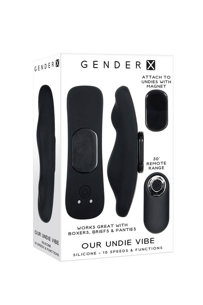 Evolved - Gender X - Our Undie Remote Control Vibrator - Black - Stag Shop