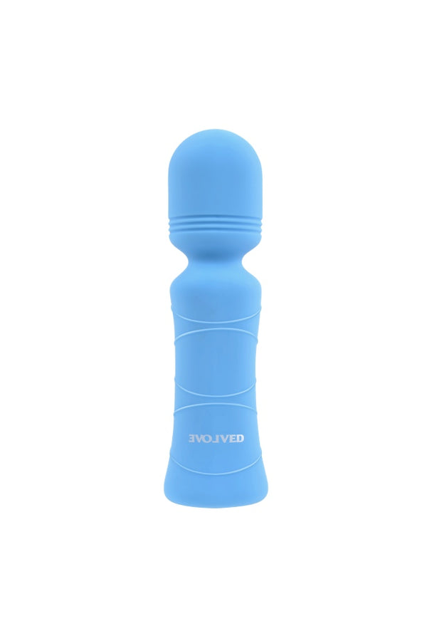 Evolved - Out of the Blue Mini Wand Vibrator - Blue - Stag Shop