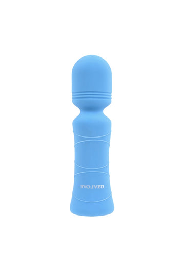 Evolved - Out of the Blue Mini Wand Vibrator - Blue - Stag Shop