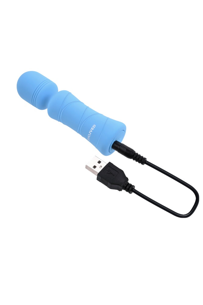Evolved - Out of the Blue Mini Wand Vibrator - Blue - Stag Shop